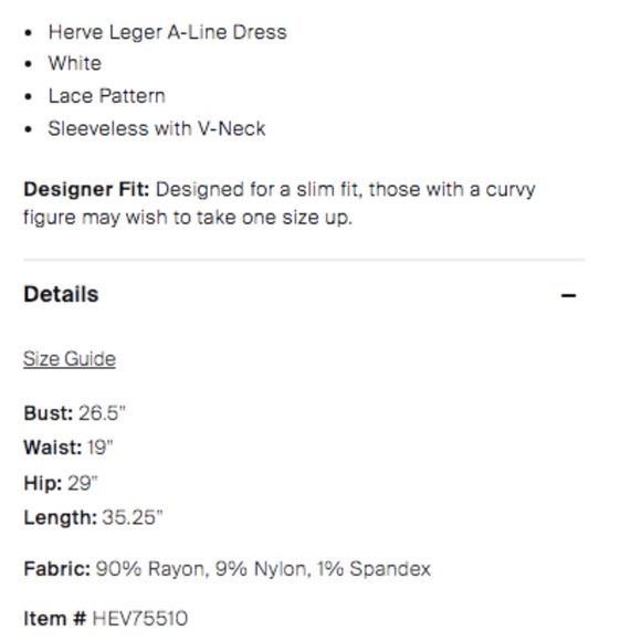 Herve Leger white lace asymmetric midi dress - Picture 4 of 4